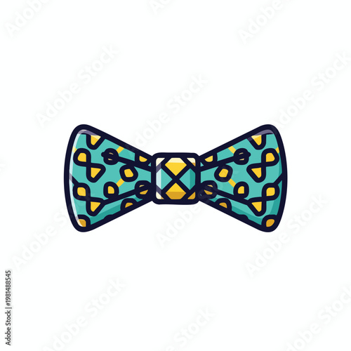 Colorful Patterned Bow Tie for Formal and Stylish Occasions