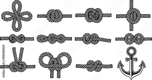 Line art sketches of various hair styles and a few household objects Vector