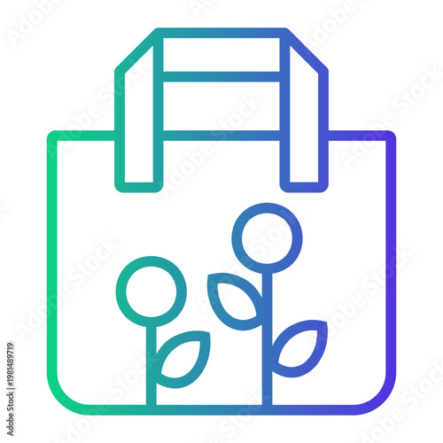 totebag Line Gradient Icon