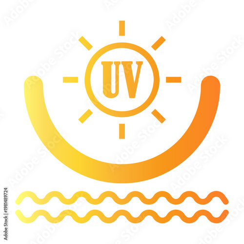 uv Line Gradient Icon