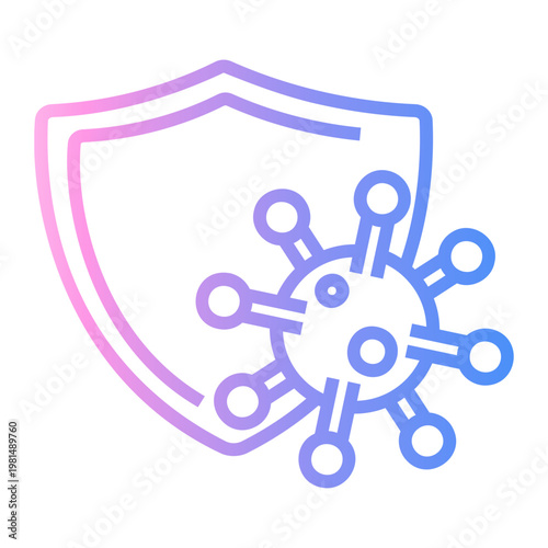 antivirus Line Gradient Icon