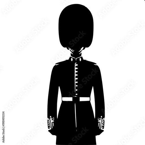 Military Ceremony Guard Duty Solid Shape