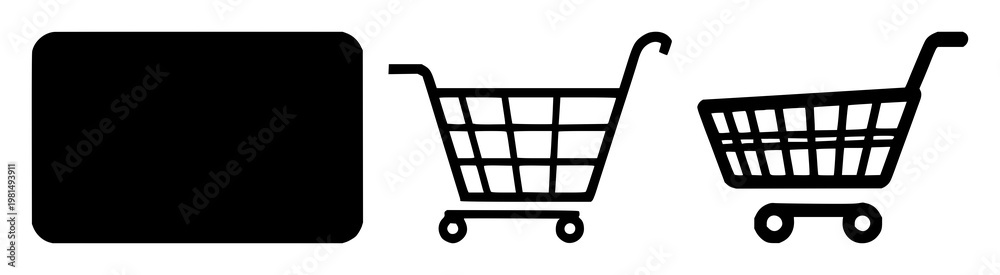 Obraz premium Checkout credit card icon set with solid black line drawing on white background featuring card symbols, payment, transaction with technology and commerce