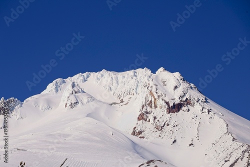 Snow-topped Mount Hood rises above Oregon