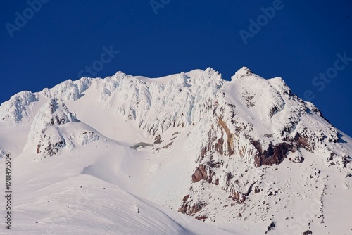 Snow-topped Mount Hood rises above Oregon