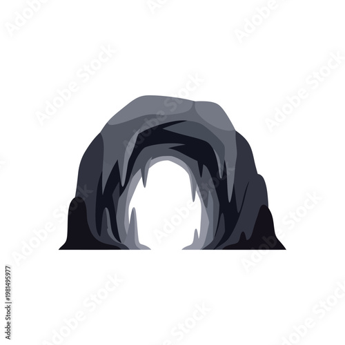 Cave Entrance Dark Tunnel Opening.