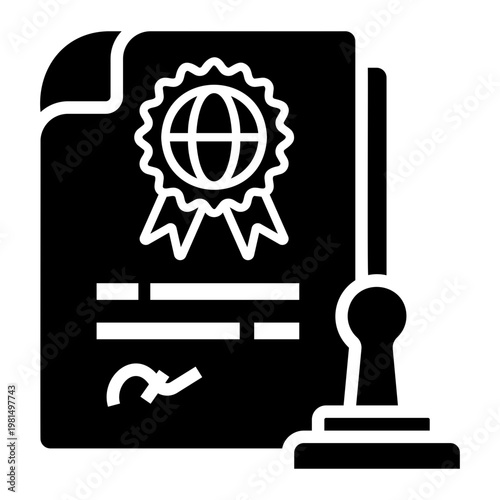 certificate Solid icon