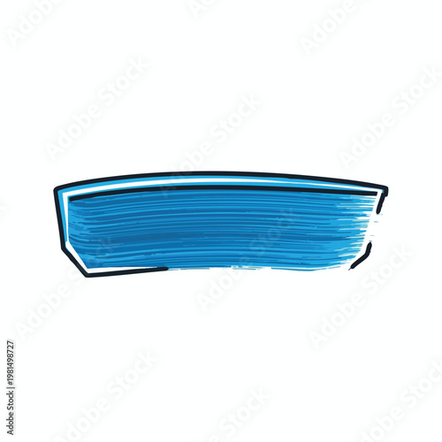 Stylish Modern Blue Boat Illustration for Travel and Navigation Concepts