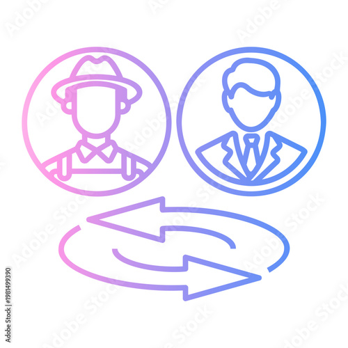 equality Line Gradient Icon