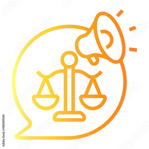 chat Line Gradient Icon