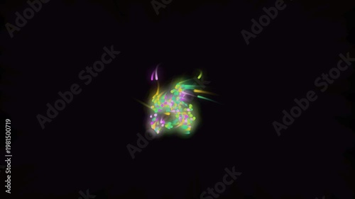 Abstract Particle Network Motion Background Loop 