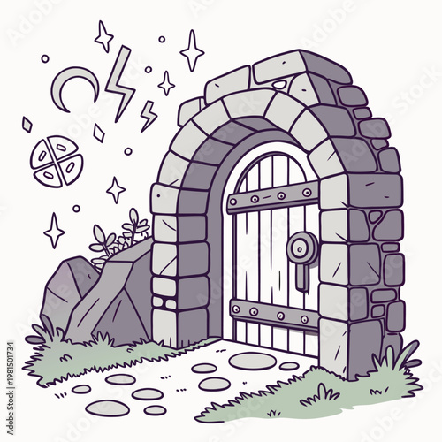Mystic Portal Gateway Illustration