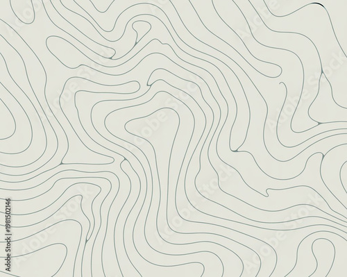 Minimal abstract topographic contour line pattern background in neutral tones
