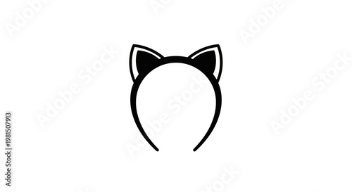 Cute Black Cat Ears Headband Accessory