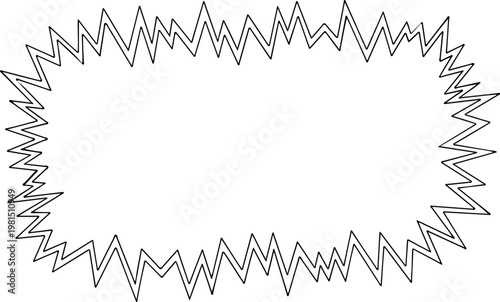 Explosion speech bubble vector with sharp edges and jagged lines, perfect for comic book and graphic design