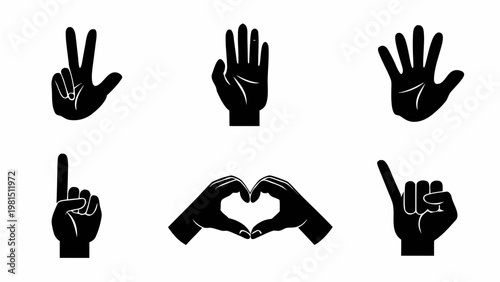 A serene black silhouette of two human hands pressed together with palms touching, symbolizing prayer, gratitude, meditation, or reverence, gracefully isolated against a white background.