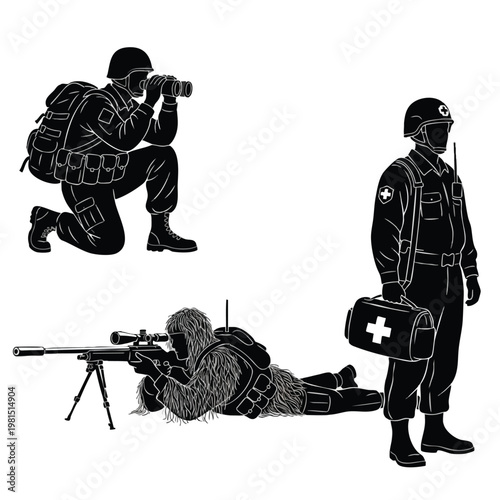 Dynamic Military and Emergency Service Personnel in Action