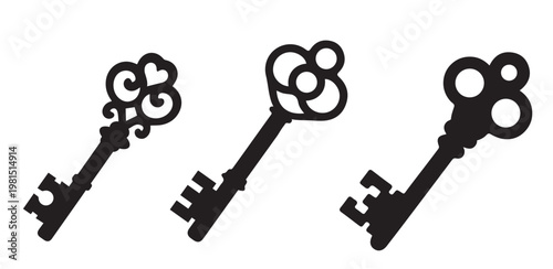 key lock vector Art & Illustration