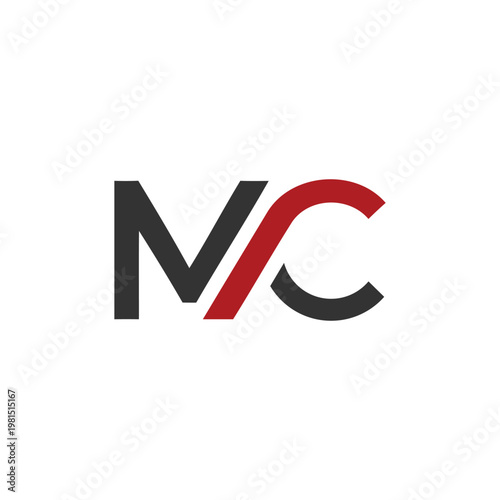 Modern MC Monogram Letter Logo Design