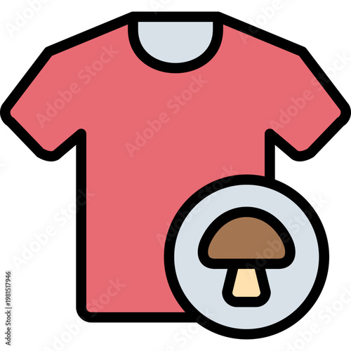 AntiFungi Cloth icon in Colored Line Style