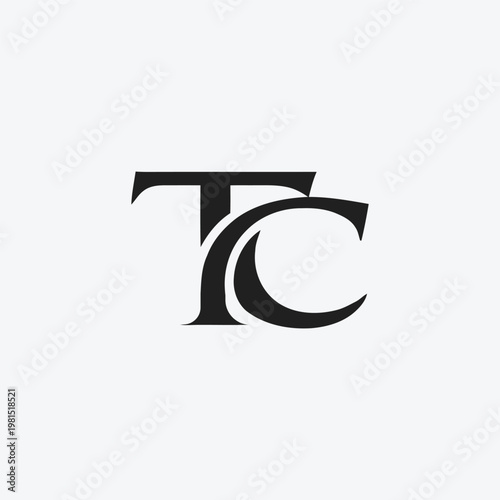 Luxury TC Monogram Lettermark Logo