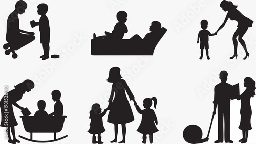 silhouettes of business people