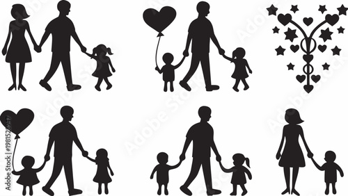 A cozy silhouette depicts a man and a child comfortably seated together on a couch, representing shared moments of relaxation, reading, storytelling, and peaceful family bonding in a domestic setting.