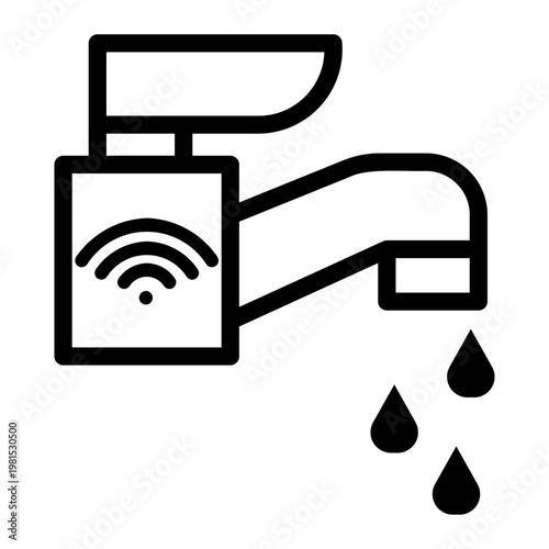 faucet Line Icon