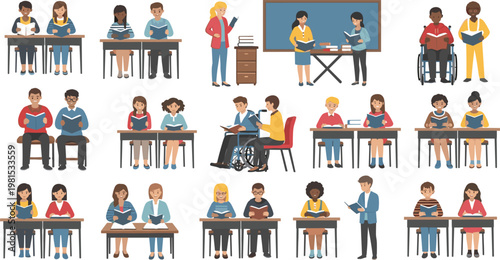 ector set of off-road 4x4 vehicle vignettes with adventure gear and mud splash effects