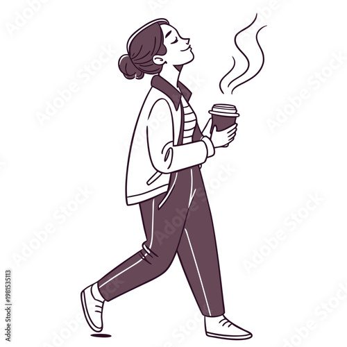 woman-holding-coffee-vector-isolated-on-pure-white.eps