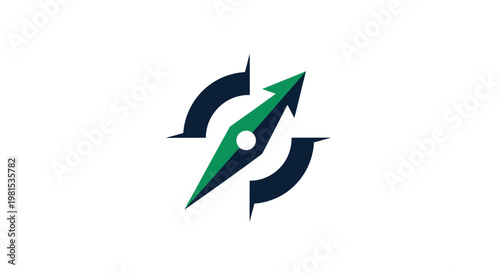 Navigation Compass Icon - Directional Symbol for Guidance and Exploration