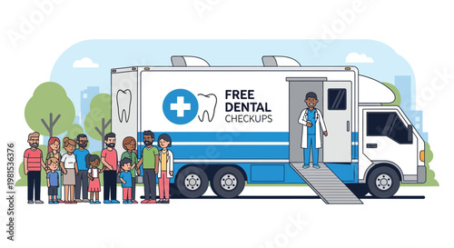 Mobile Dental Clinic Offers Free Checkups to Community.