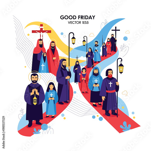 People in religious robes standing together.