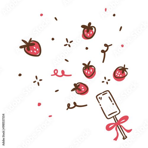 party popper strawberry 