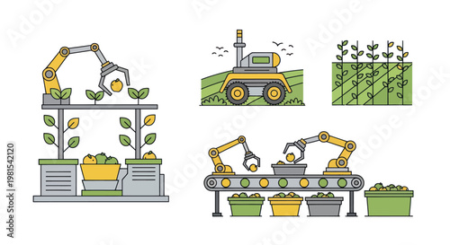 Smart Farming Technology: Automation in Agriculture, Robotics, and Harvesting