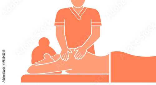 Massage Therapist Working on Client 1.