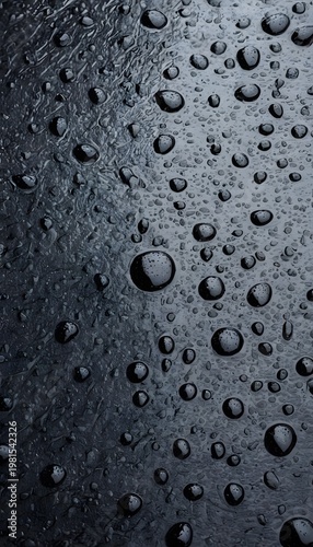 Water Droplets on Glass Surface Macro Background