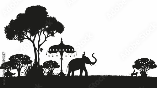 elephant in happy mood