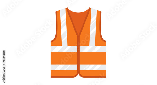 Orange Safety Vest Reflective Gear.