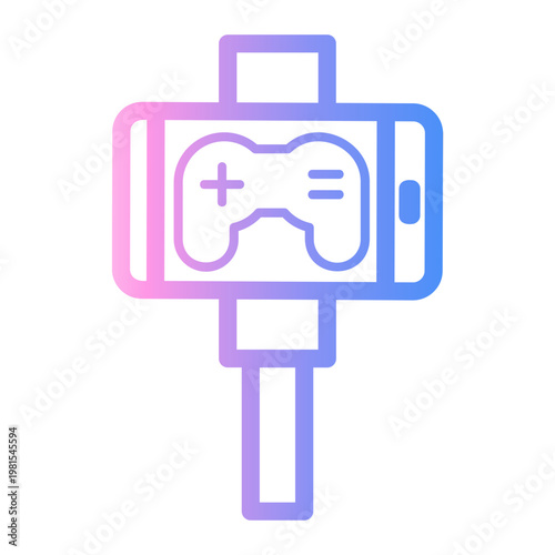 mobile game Line Gradient Icon