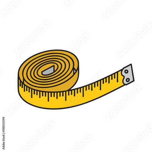 Rolled Measuring Tape for Tailoring and Craft Projects