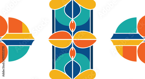 Vibrant geometric patterns unfold in an intricate design on Untitled-9.eps