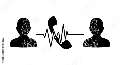 Digital Communication: AI and Human Interaction via Phone