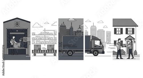 Illustrative Depiction of Supply Chain and Delivery Process.
