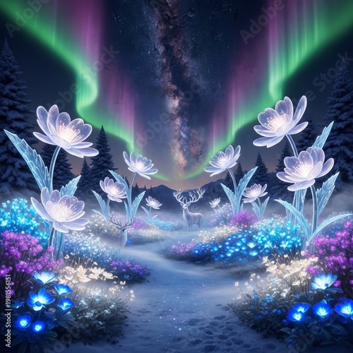 A Celestial Garden Blooming in Winter’s Chill