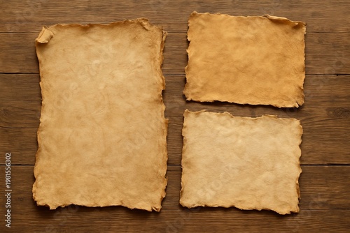 Ancient Prepared animal skins sheep goat calf to create a durabl