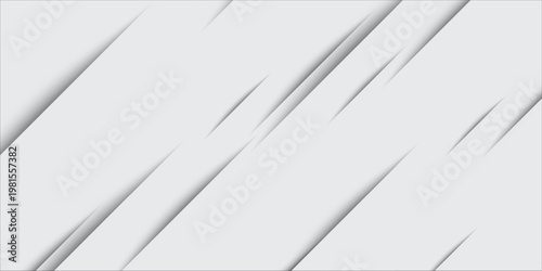 Abstract grey white background paper shine and layer element vector for presentation design, vector design