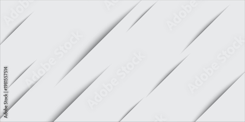 Illustration grey white background paper shine and layer element vector for presentation design, vector illustration art