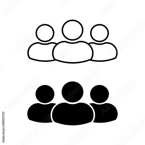 People Group Outline Icon
