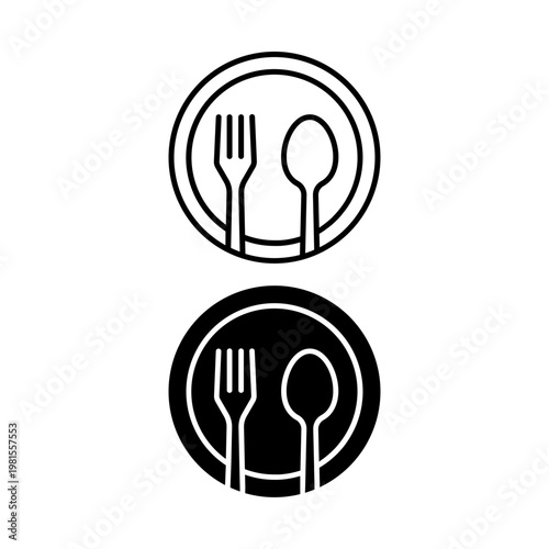 Fork Spoon Icon Set